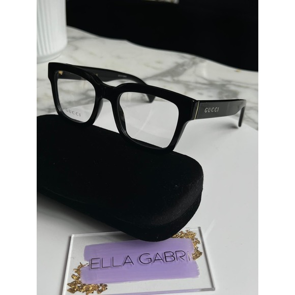 NEW Gucci GG1138O Black Eyeglasses Frames Unisex - Picture 7 of 10
